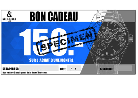 bon cadeau 150 francs